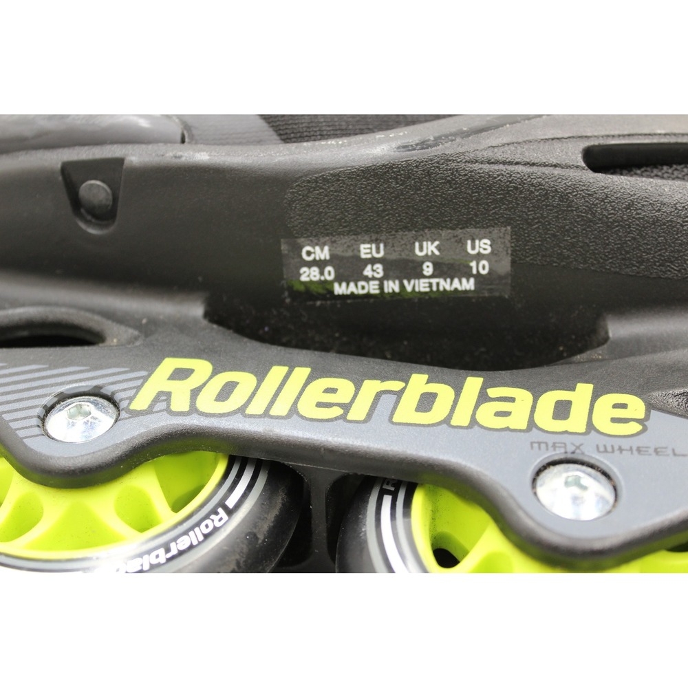 Rollerblade Inline Skates Mens 10 Black Zetrablade Elite Fitness 80mm Wheels View 4